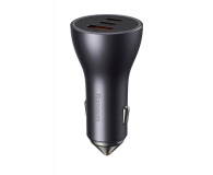 Baseus Ładowarka samochodowa USB-A + 2x USB-C 65W - 1502067 - zdjęcie 4